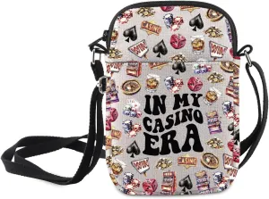 MNIGIU Funny Gambling In My Casino Era Crossbody Bag Casino Player Gift Casino Gamble Merch Casino Lover Handbag