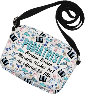 MNIGIU Funny Podiatrist Gift Doctor Of Podiatry Crossbody Bag for Foot Doctor Orthopedic Surgeon