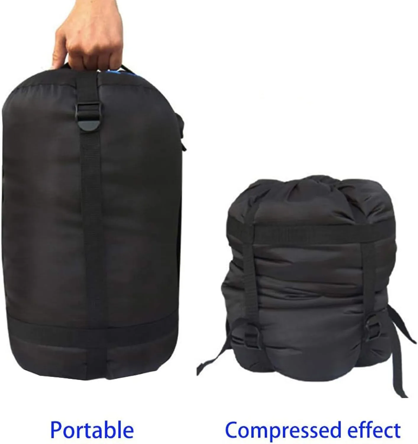 MOOCY Compression Stuff Sack, 16L/45L Sleeping Bag Cover Sack Sleeping Bags Storage Stuff Sack Organizer - Great Sleeping Bags Clothes Camping Hiking Backpacking