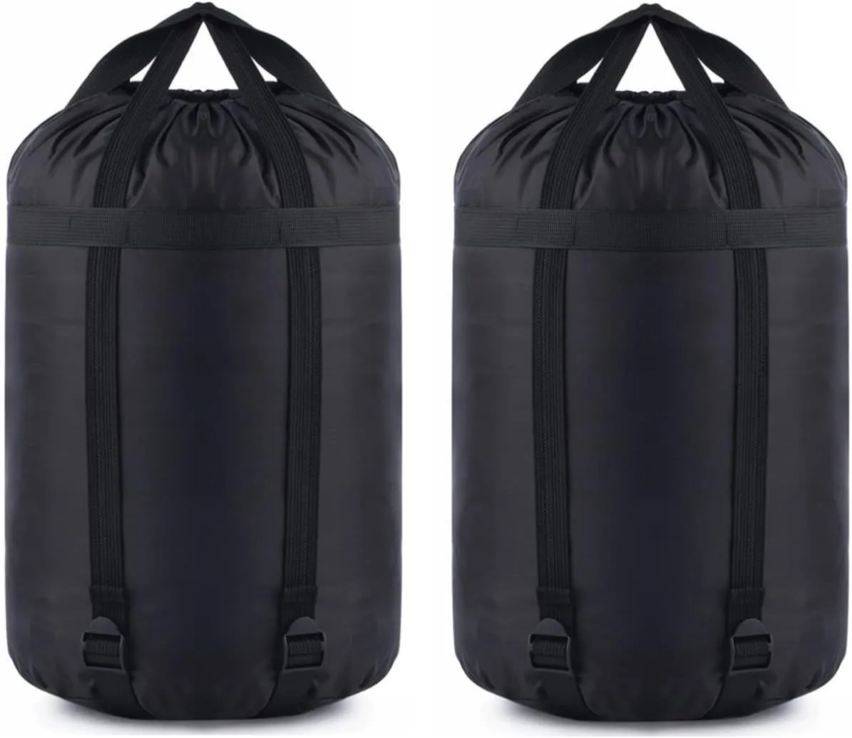 MOOCY Compression Stuff Sack, 16L/45L Sleeping Bag Cover Sack Sleeping Bags Storage Stuff Sack Organizer - Great Sleeping Bags Clothes Camping Hiking Backpacking