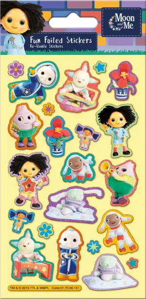 Moon and Me Reusable Foil Stickers