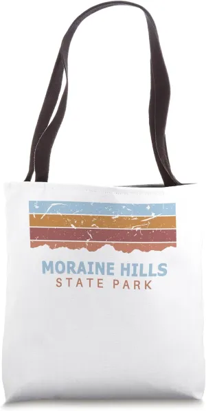 Moraine Hills State Park Illinois Retro Cool Tote Bag