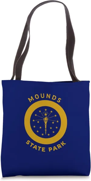 Mounds State Park Indiana IN Bullseye Trip Souvenir Tote Bag