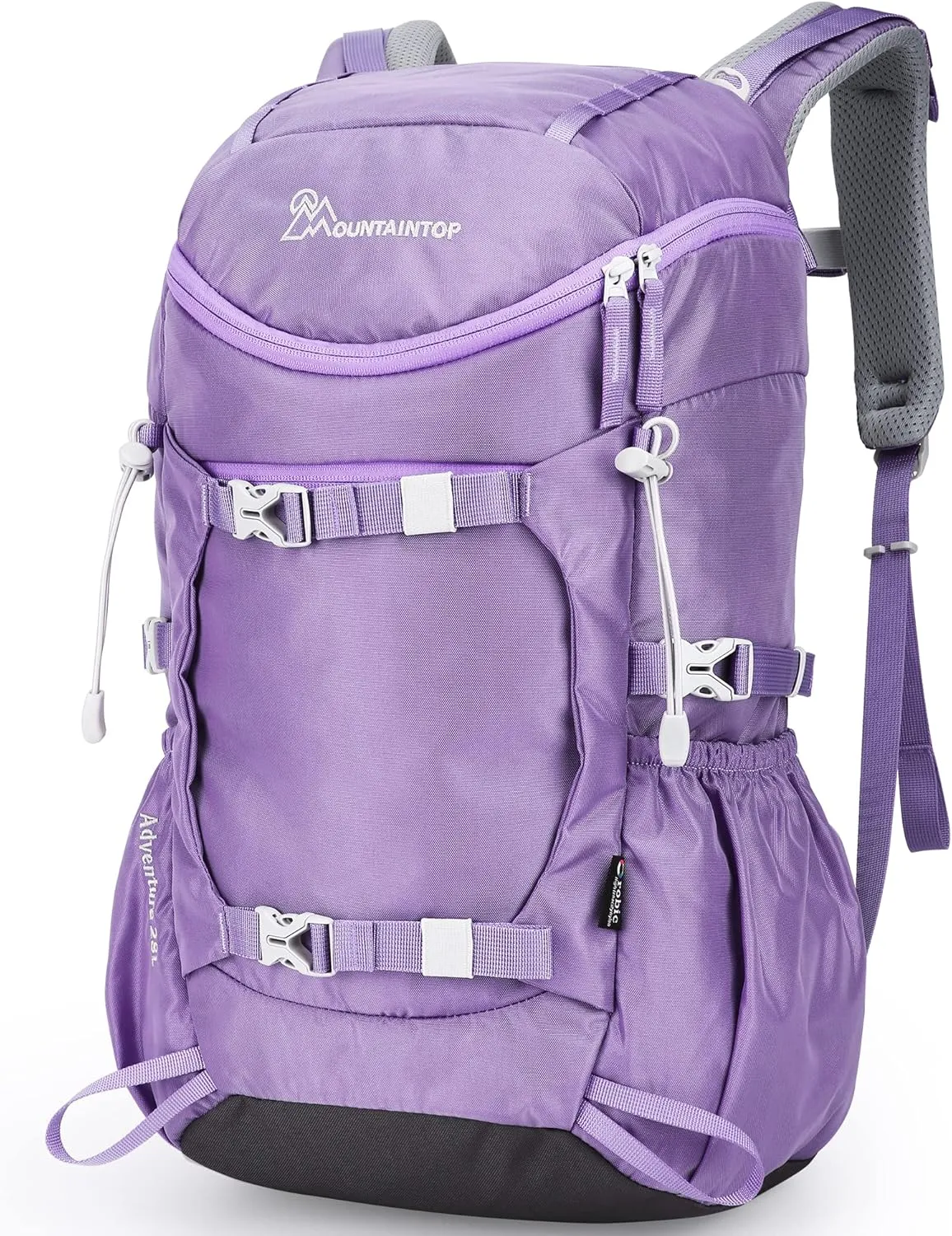 MOUNTAINTOP Small Hiking Backpack 28L Travel Daypack Lightweight for Women for Outdoor Camping, 20.5×12.2×6.3 IN，Purple