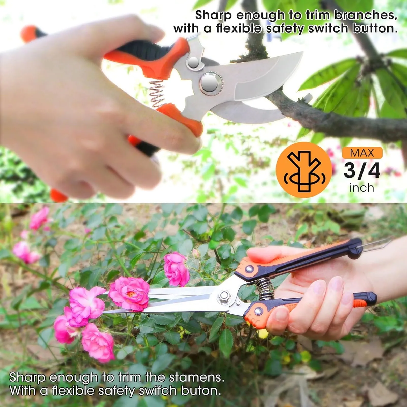 MQ Gardening Tool Set, Heavy Duty 10-Piece Yard Tools with Non-Slip Handles, Gift Tote Bag Included