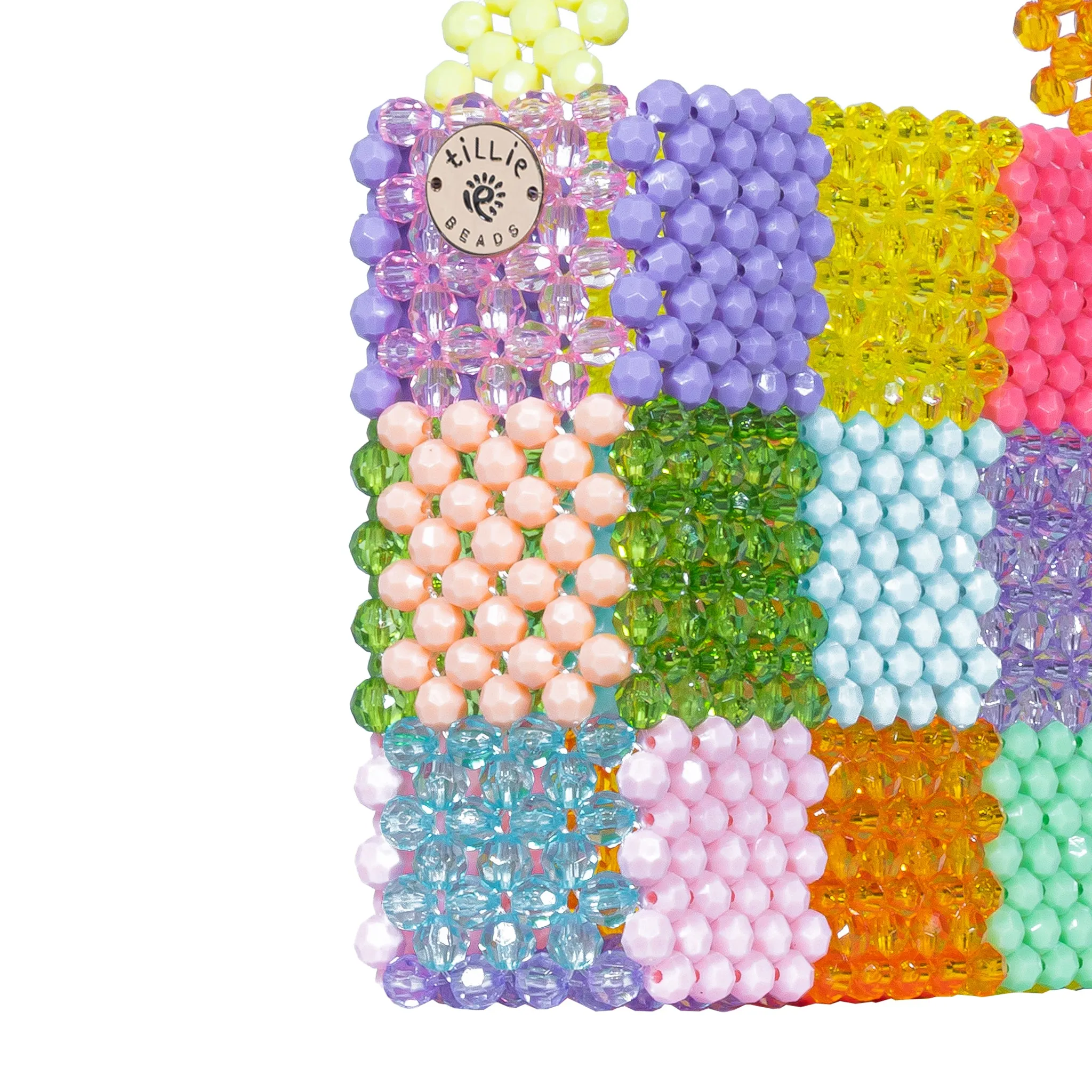 Multicolor Handmade Sparkly Beaded Shoulder Bag