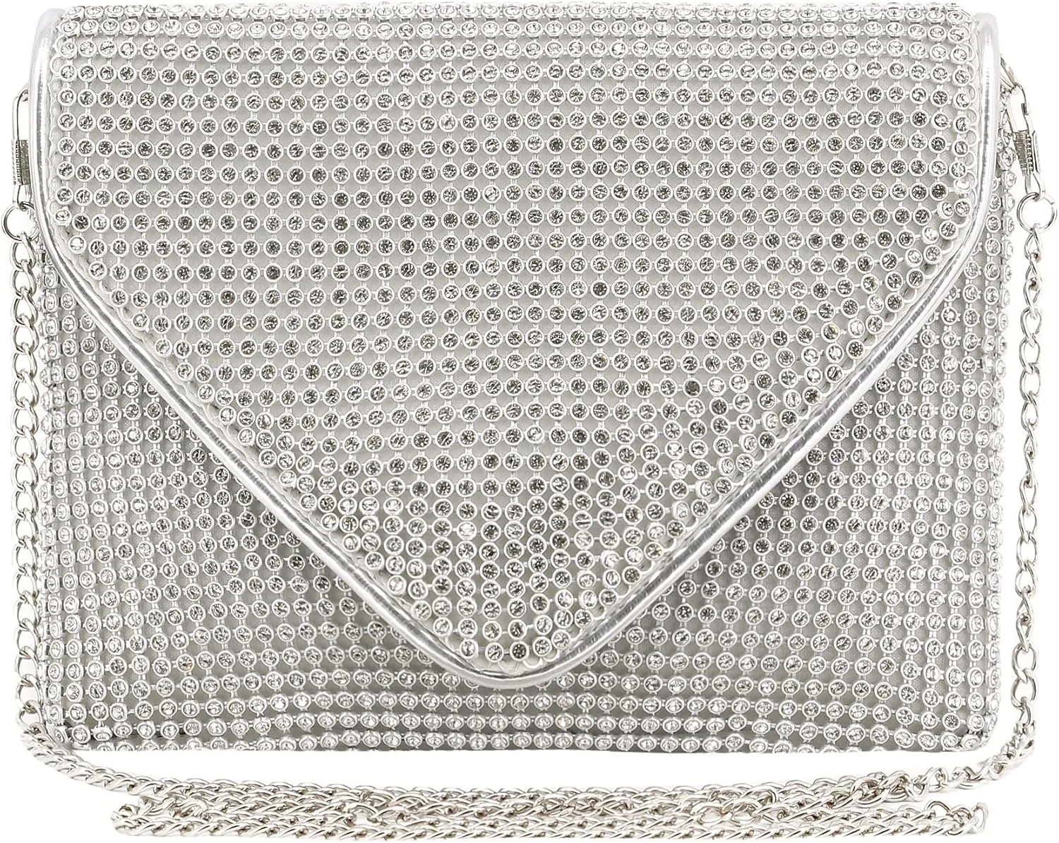 Naimo Bling Crystal Rhinestone Crossbody Bag Diamond Evening Clutch Envelope Handbag Cell Phone Purse for Party Prom