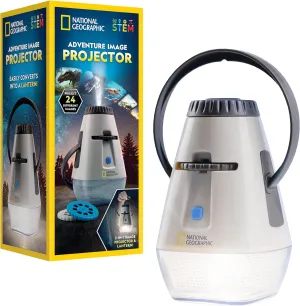 National Geographic Kids Lantern & Image Projector - Project 24 Dinosaur, Space & Animal Images - Glow-in-The-Dark Lens Perfect for Bedroom or Camping, Projector for Bedroom, Night Light