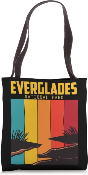 National Park Souvenir Everglades Alligator Hike Wetlands Tote Bag