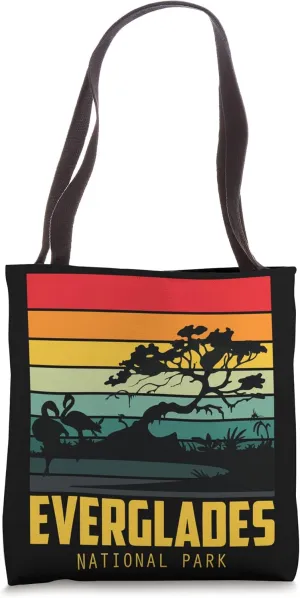 National Park Souvenir Everglades Pelican Hike Wetlands Tote Bag