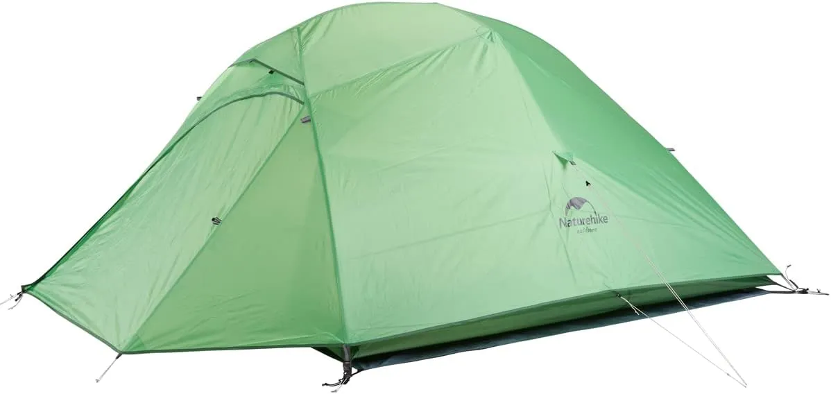 Naturehike Cloud-Up 3 Person Lightweight Backpacking Tent with Footprint - 3 Season Free Standing Dome Camping Hiking Waterproof Backpack Tents