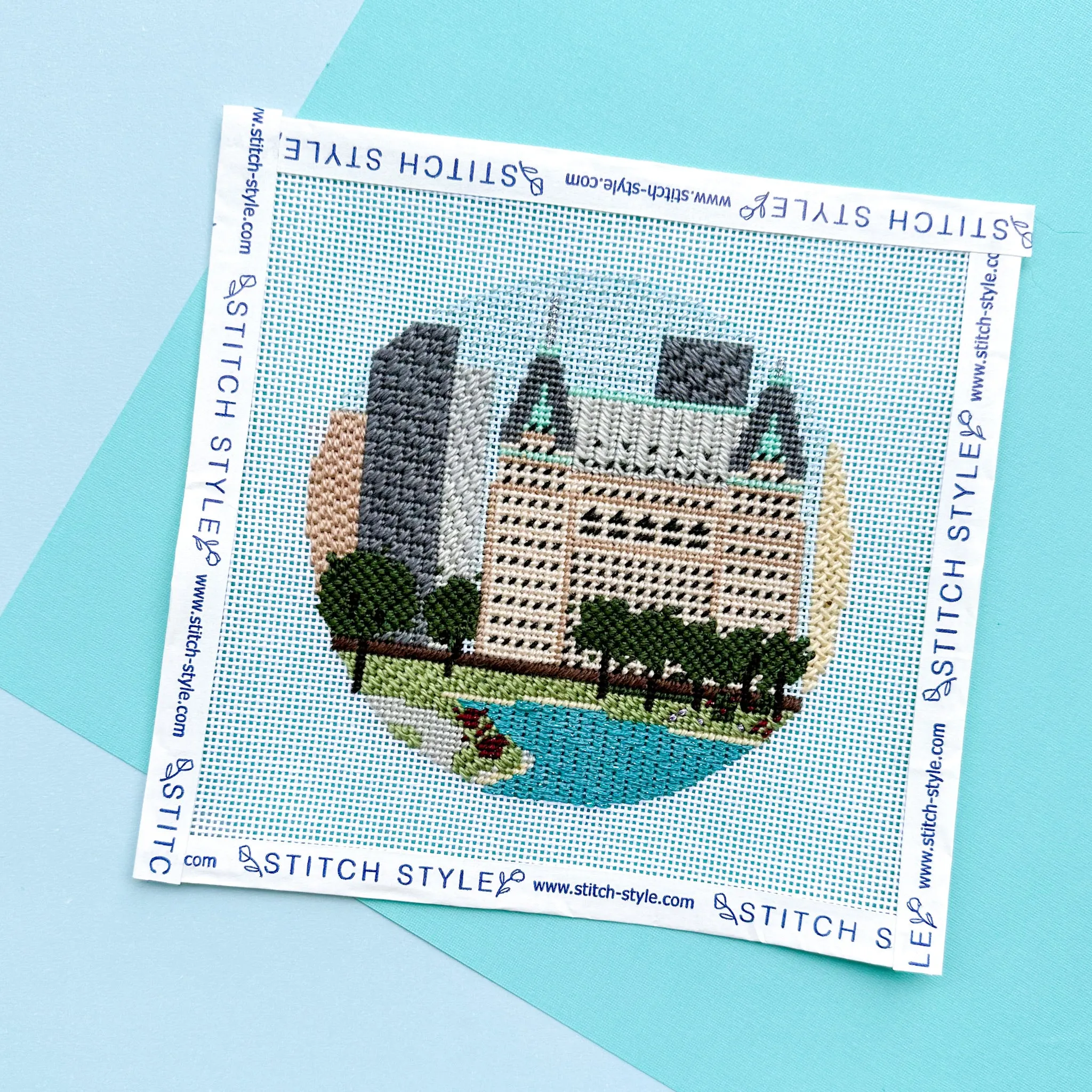 New York Plaza Hotel Needlepoint Canvas