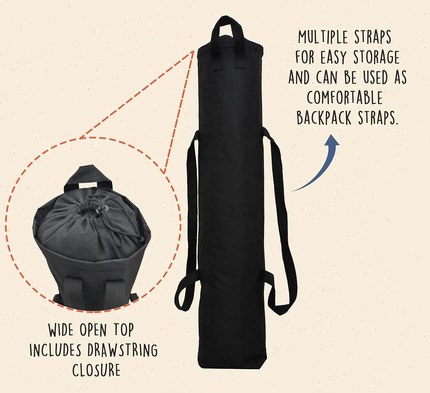 NGIL Camp Folding Chair Carry Bag (Replacement Bag), Outdoors Folding Chair Cover, Bag chair for Adults, camping chair replacement bag (No Chair Included)
