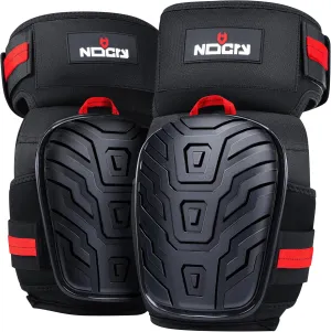 NoCry Professional Knee Pads for Work for Men — Adjustable Thigh and Shin Straps, Heavy-Duty Shell, and Thick Foam & Gel Cushioning — Ideal for Construction and Gardening