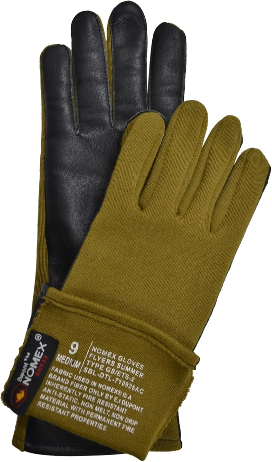Nomex Flight Gloves, Leather Work Gloves for Men, Soft Durable Sheep Skin Leather Driving, Flying, Gardening Hunting Gloves