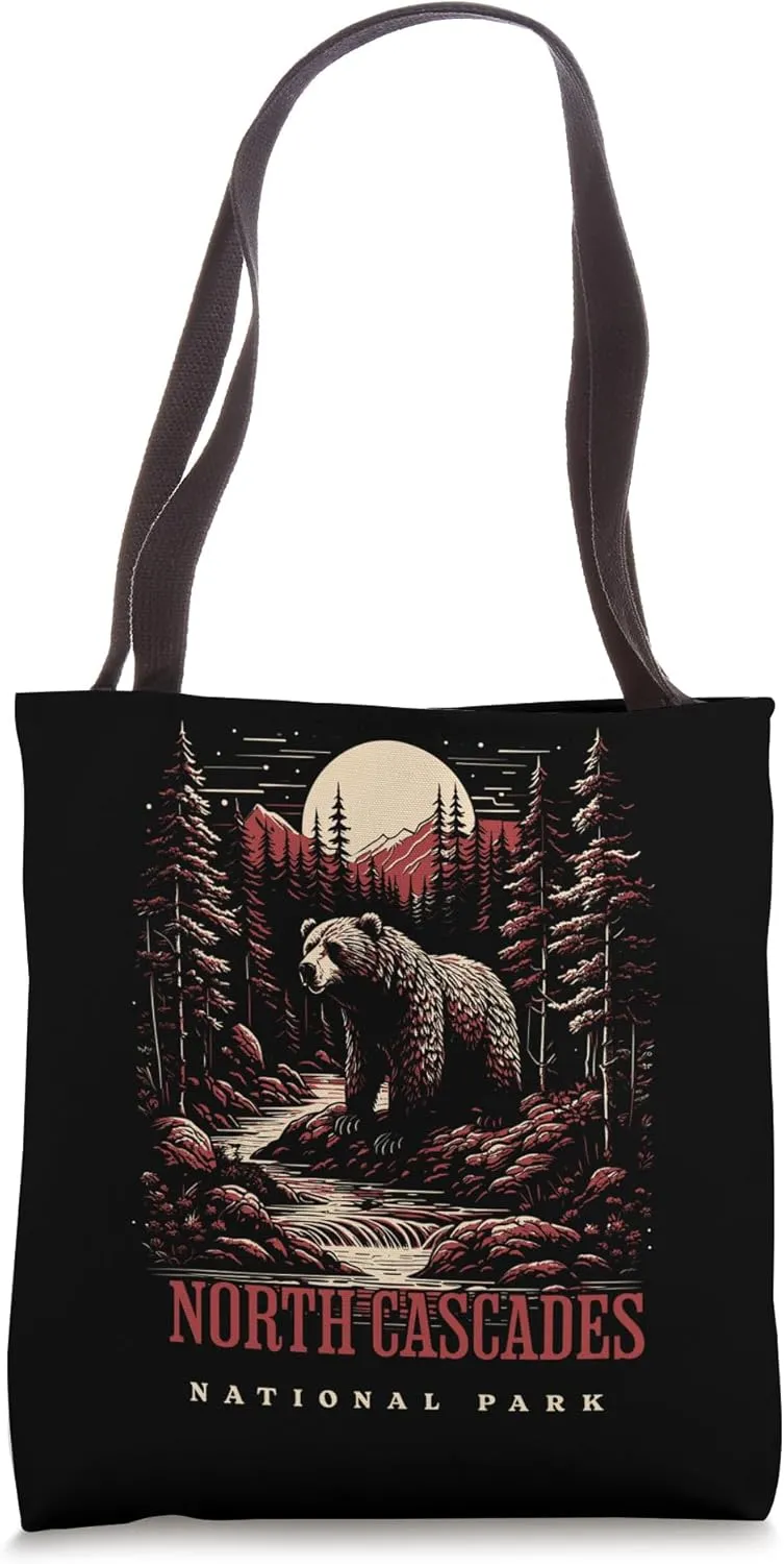 North Cascades National Park Adventure Hiking Travel Tote Bag