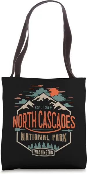North Cascades National Park, Vintage Look Tote Bag