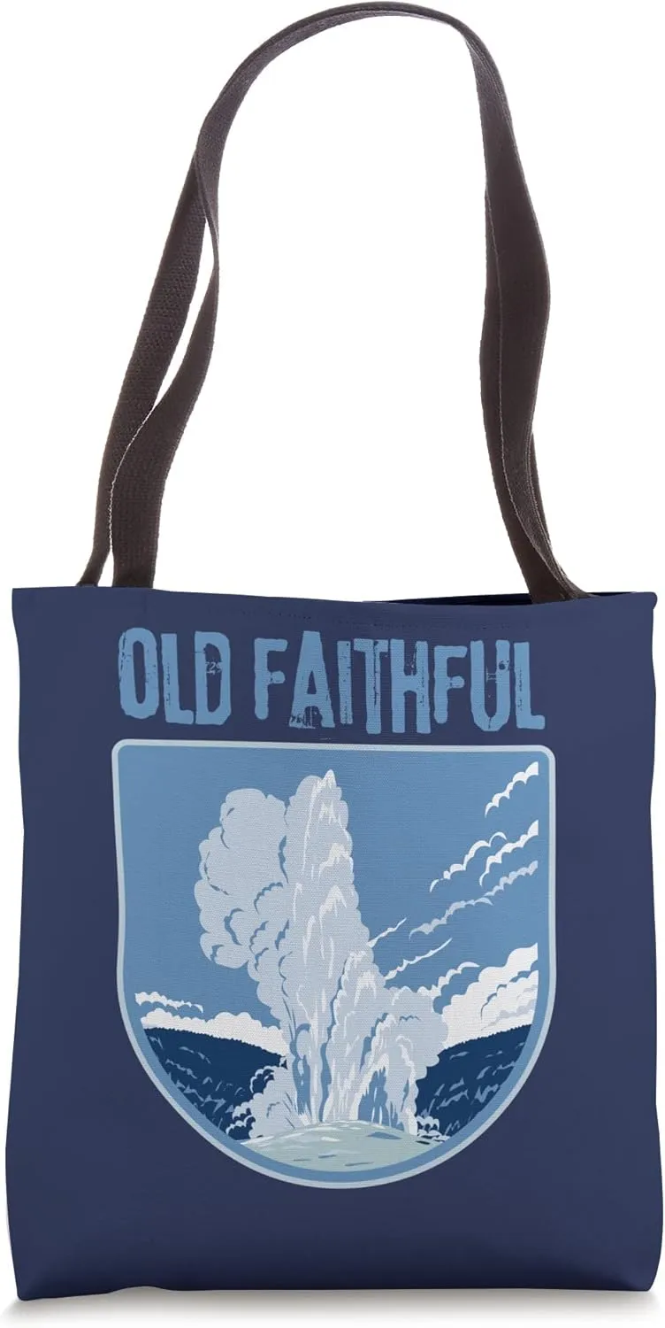 Old Faithful Yellowstone Geyser Tote Bag