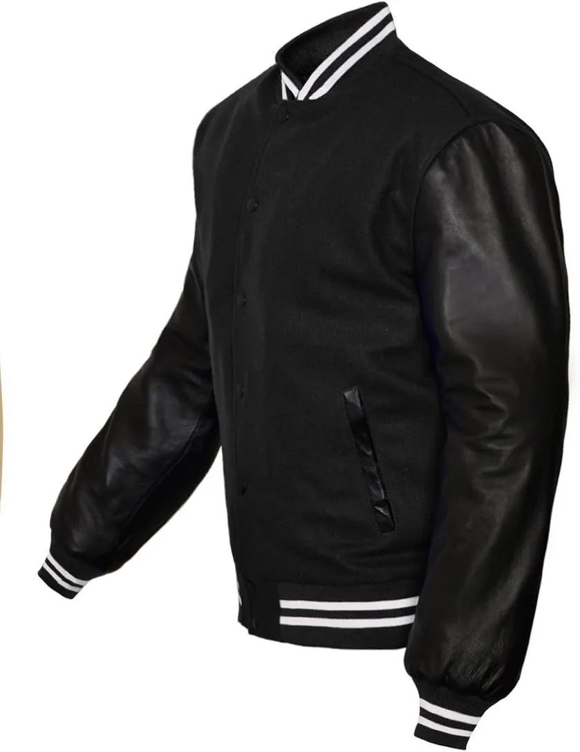 Original American Varsity Letterman College Baseball Leather & Wool Jackets #BSL_WSTR_BB