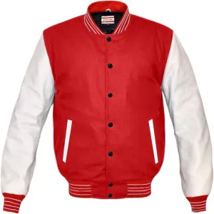 Original American Varsity Letterman College Baseball Leather & Wool Jackets #WSL_RWSTR_BB