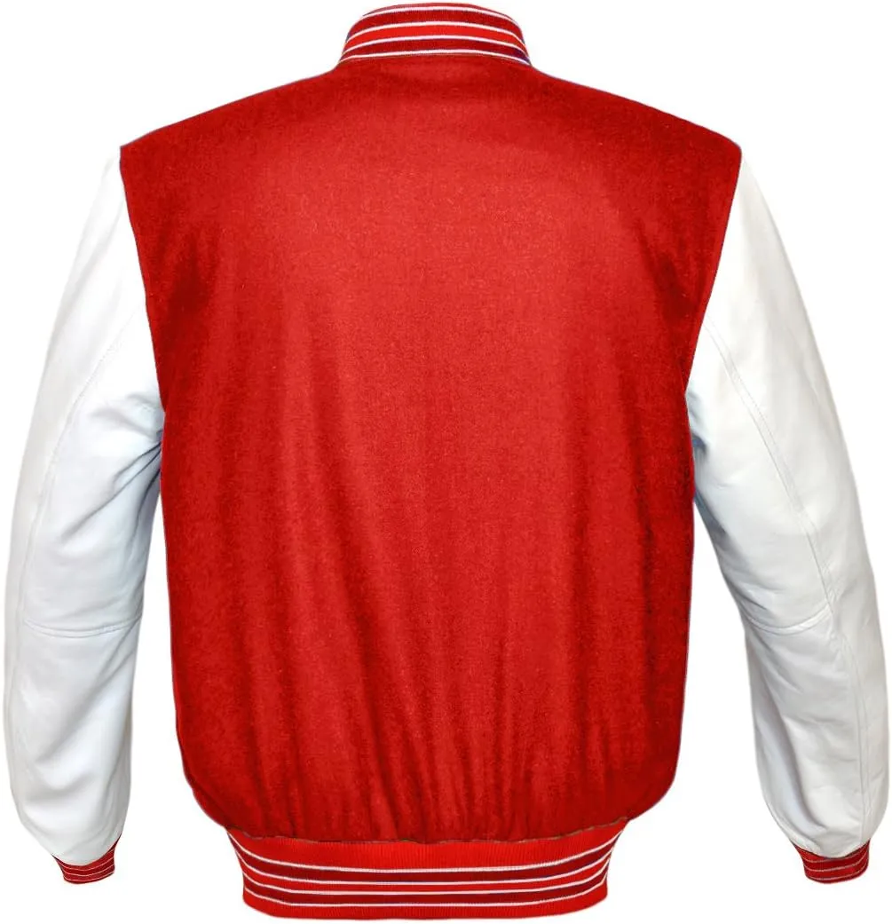 Original American Varsity Letterman College Baseball Leather & Wool Jackets #WSL_RWSTR_BB