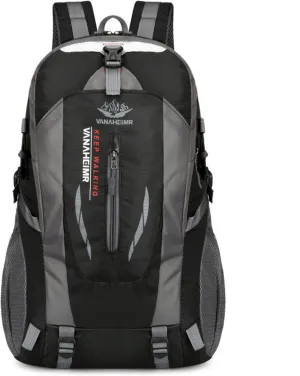 Outdoor backpack, camping mountaineering bag, hiking waterproof, backpack, men's leisure travel sports backpack (Color : Black)
