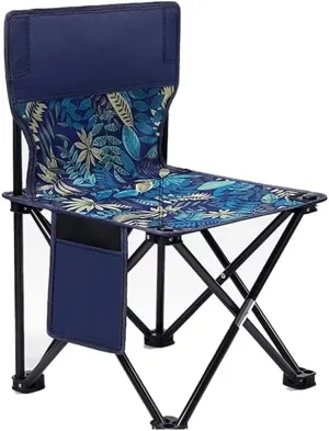 Outdoor Beach Chair Portable Folding Camping Chair Compact Outdoor Folding Chair with Storage Bag,Concert,Lawn,Beach Camping Camping Backpack (Color : A, Size : 40 * 40 * 65CM)