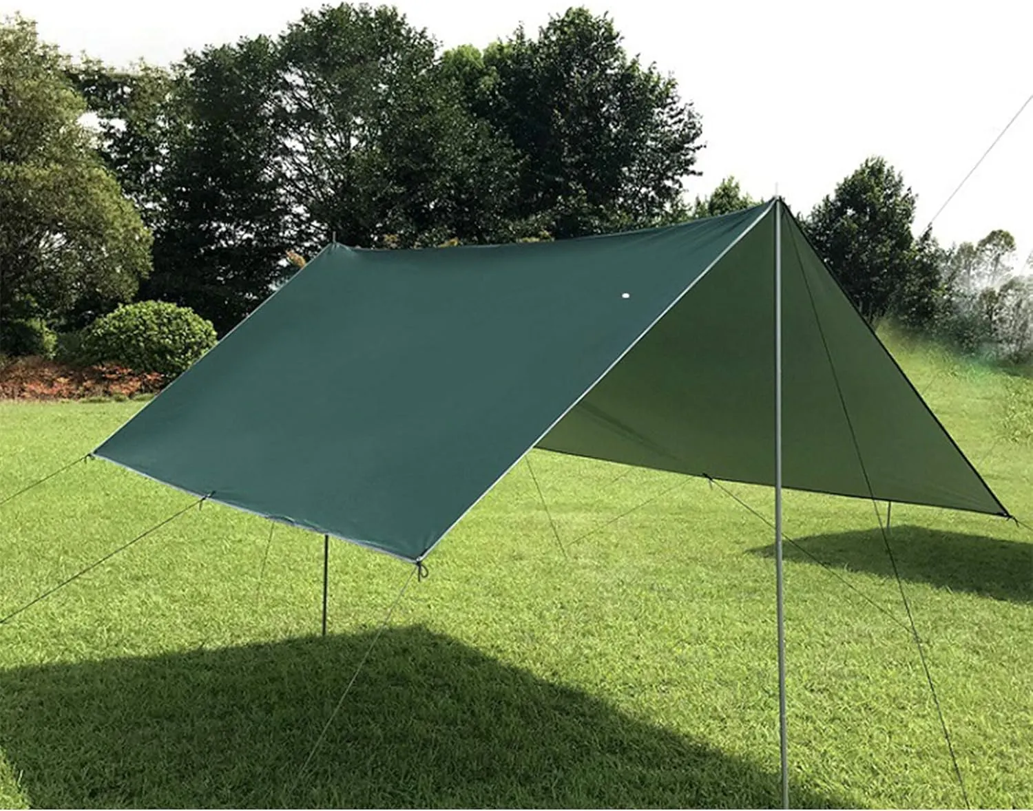 Outdoor Camping Tent Tarp Rainproof and Sunscreen Beach Shade Cloth with Silver Coating