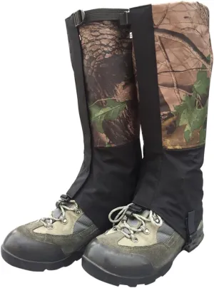 Outdoor Gaiters for Snow Waterproof Snowproof Leg Wraps Climbing Hunting Legging Cover for Boots and Shoes