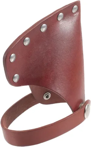 Outdoor Leather Axe Cover Portable Hatchet Protector with Snap Buttons for Camping and Gardening Fit Durable Design for Easy Installation and Removal
