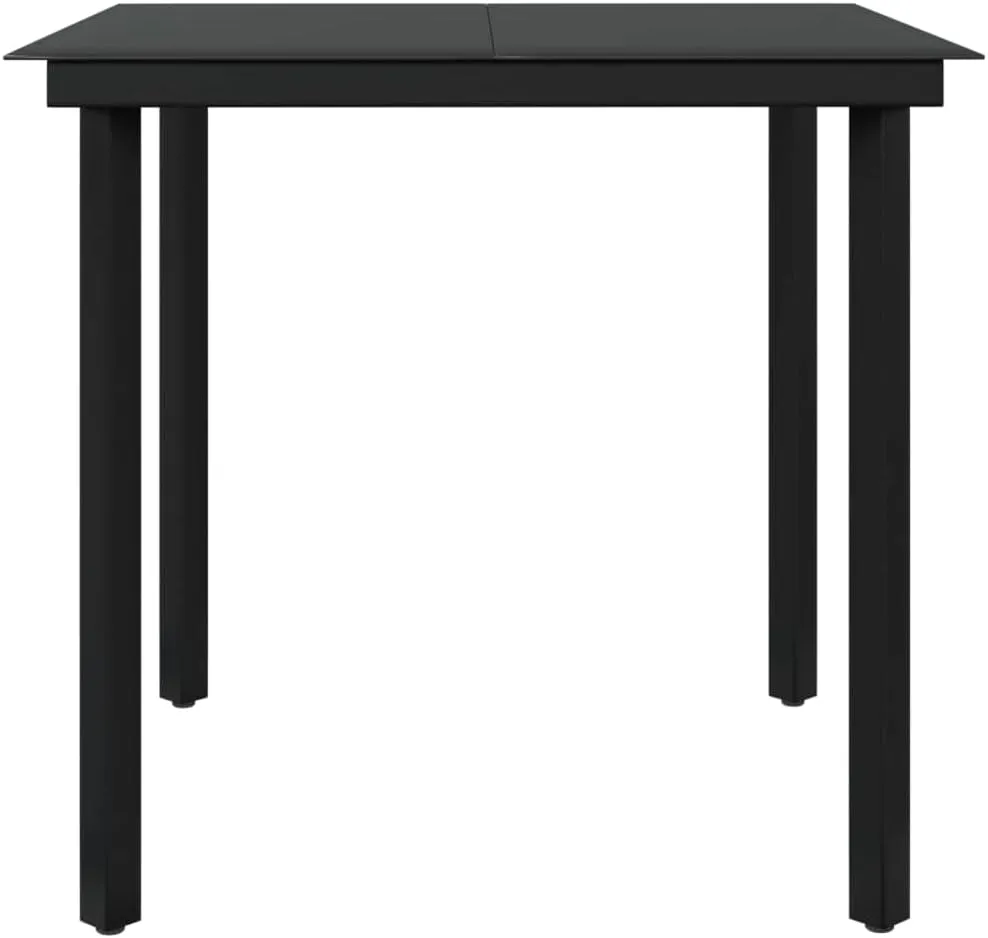 Outdoor Patio Furniture,3 Piece Patio Dining Set with Cushions Gray and BlackDesigned for Camping, Resting, Outdoors.