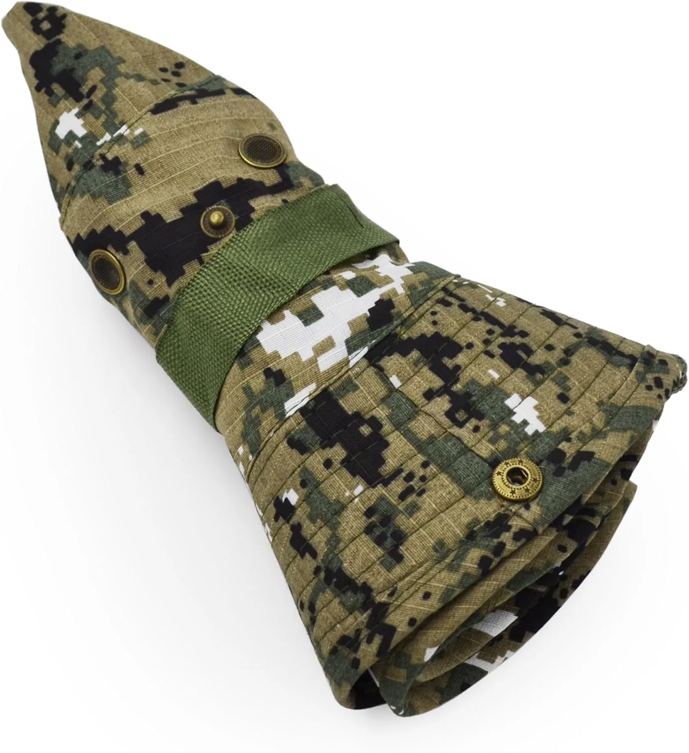 Outdoor Wide Brim Sun Protect Hat, Classic US Combat Army Style Bush Jungle Sun Cap for Fishing Hunting Camping