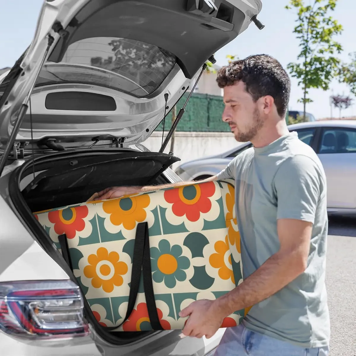 Oversized Moving Bags Boho Floral Waterproof Storage Totes Large Storage Bags for Clothes Packing Bags for Moving Travel & Clothes Storage