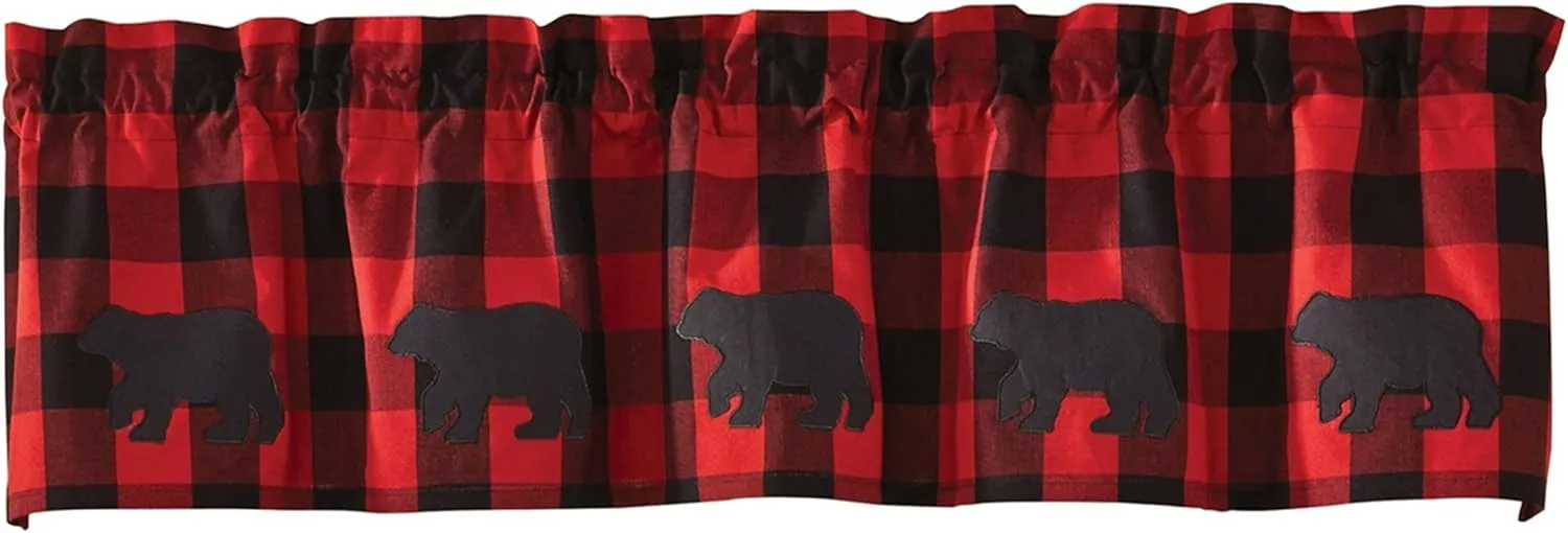 Park Designs Buffalo Check Bear Valance, 60 x 14