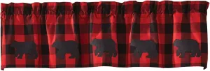 Park Designs Buffalo Check Bear Valance, 60 x 14