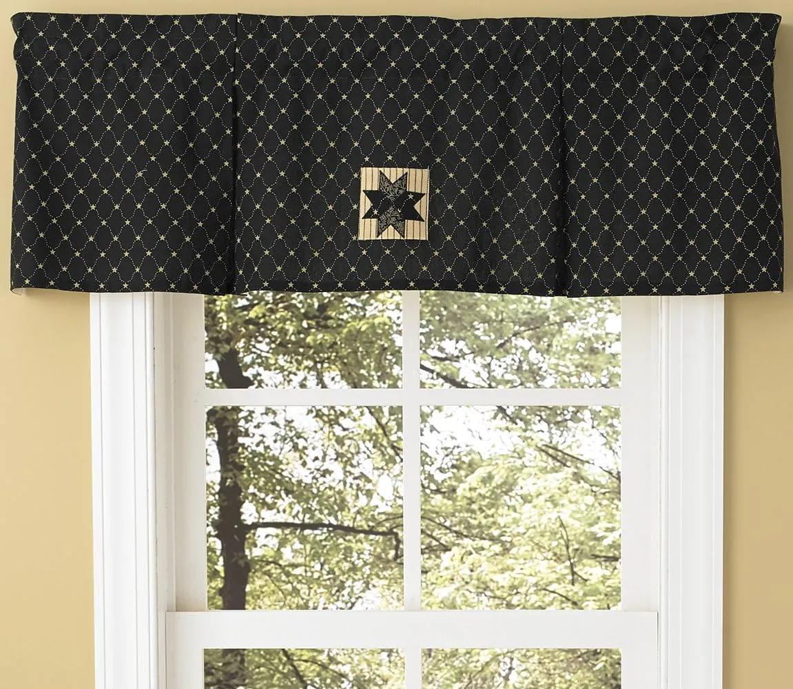 Park Designs Carrington Lined Pleated Valance 45 x 15