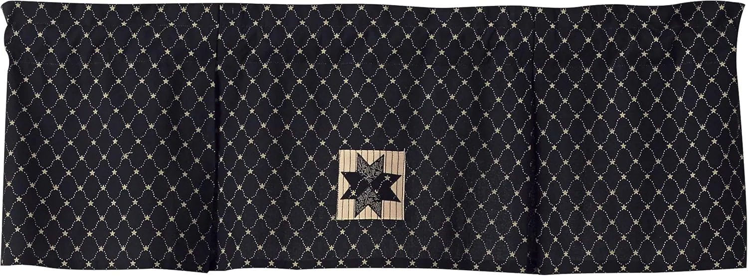 Park Designs Carrington Lined Pleated Valance 45 x 15