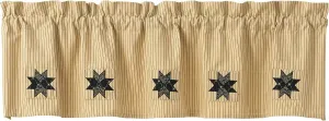 Park Designs Carrington Lined Ticking Patch Valance