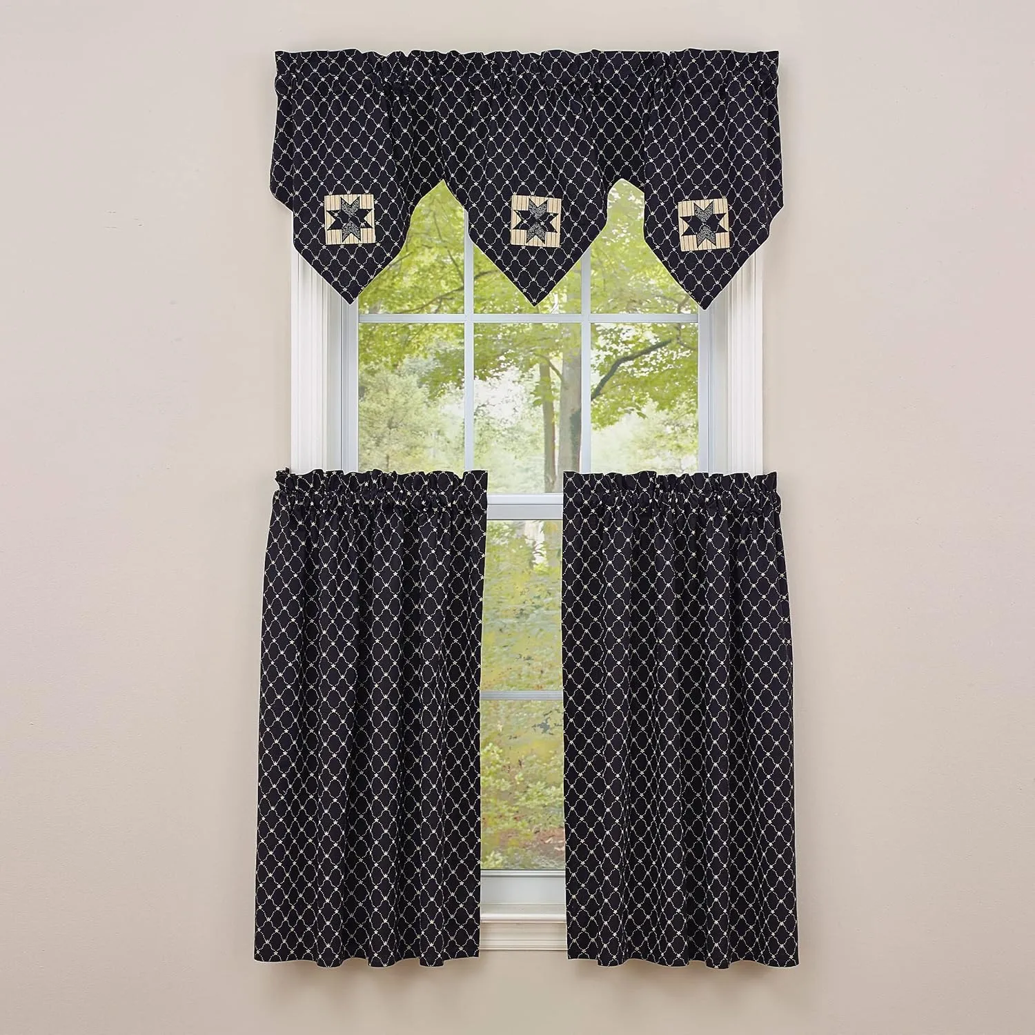 Park Designs Carrington Lined Triple Point Valance
