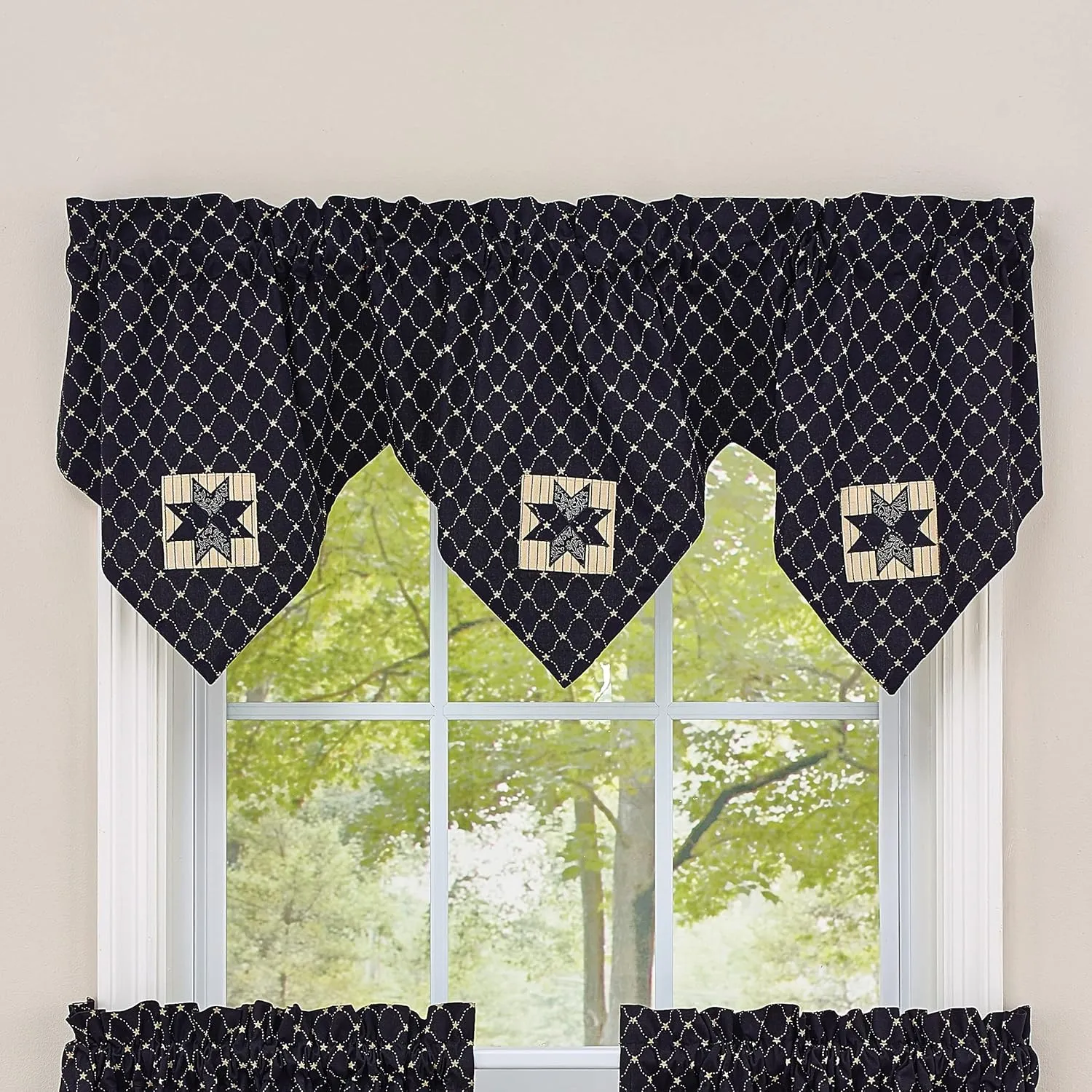 Park Designs Carrington Lined Triple Point Valance