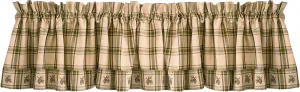 Park Designs Farmhouse Kitchen Valances for Windows - Plaid Pine Lodge | Fall Decor Window Valance Curtains | Plaid Curtain Valances for Windows | Boho Living Rooms & Bathrooms | 72" x 14"