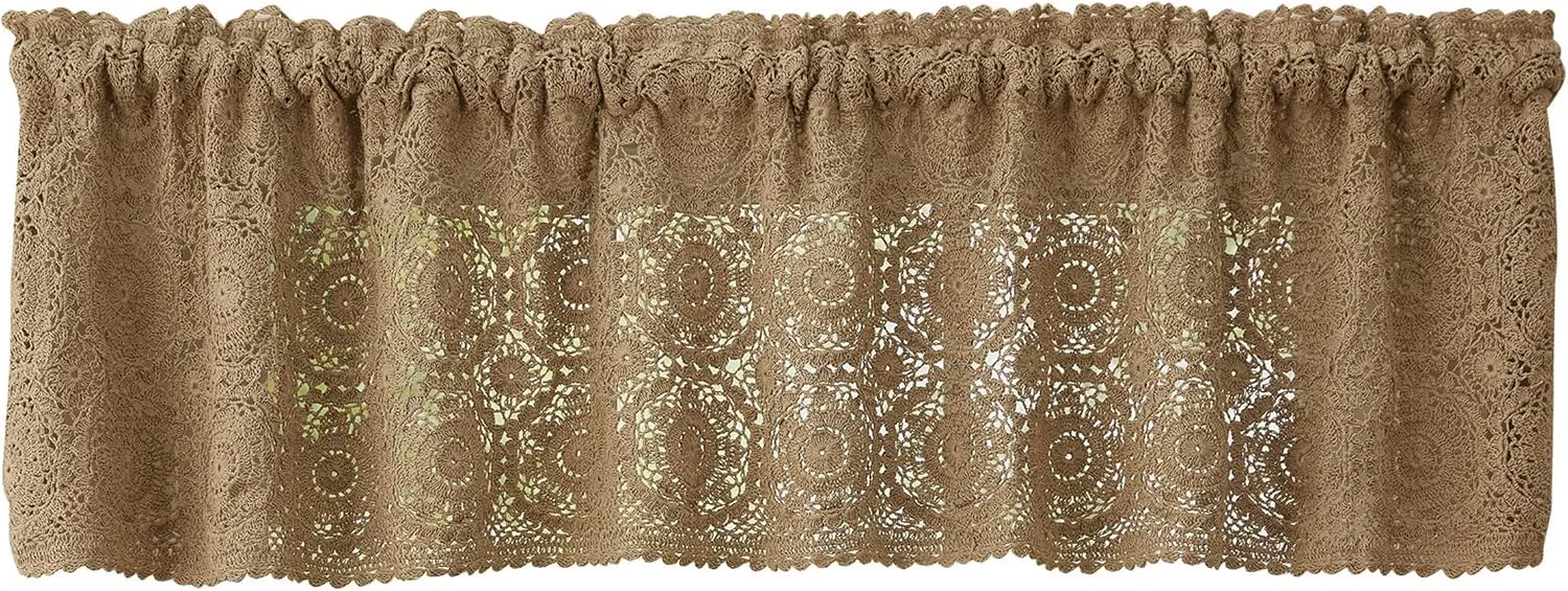 Park Designs Lace Oatmeal Valance 60" x 14"