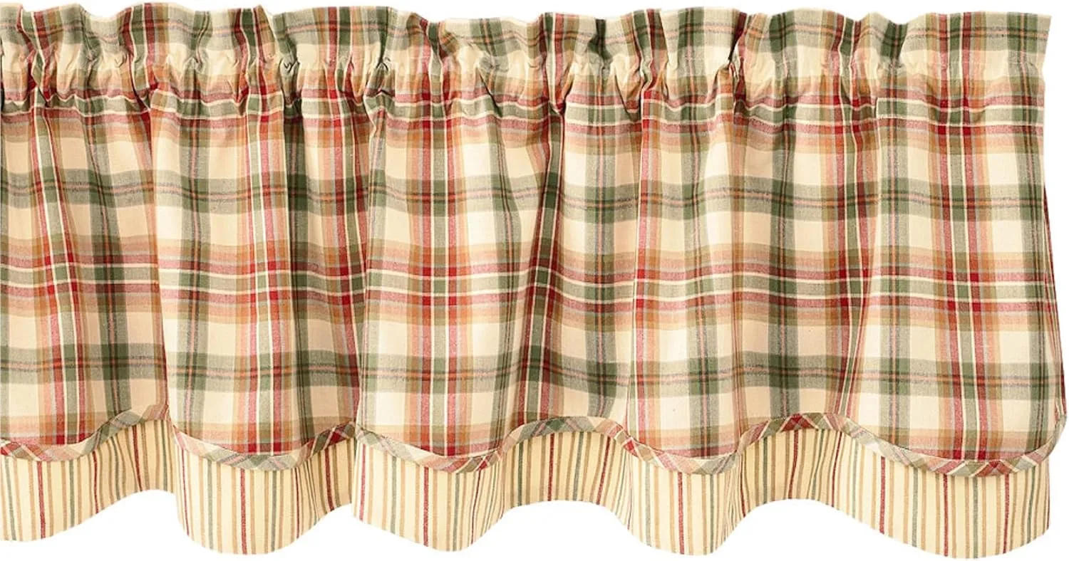 Park Designs Lemon Pepper Layer Valance, 72 x 16