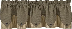 Park Designs Primitive Star Lined Point Valance, 72 x 15