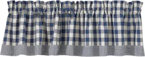 Park Designs York Curtain Valance, 72" by 14", Blue