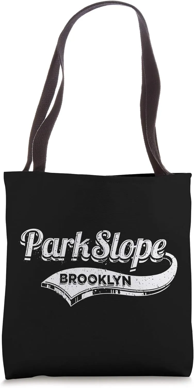 Park Slope, Brooklyn Typographic Sports Design Tote Bag