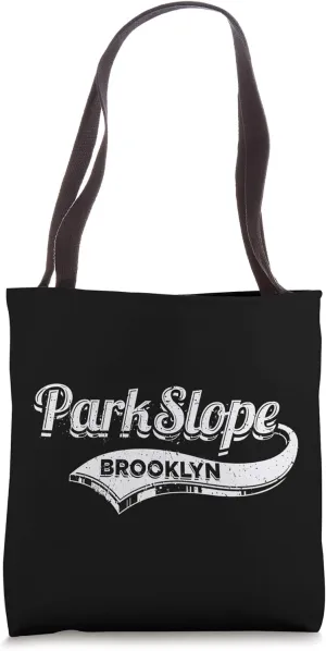 Park Slope, Brooklyn Typographic Sports Design Tote Bag