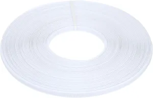 PATIKIL 45 Yards 10mm Polyester Boning for Sewing, Sew-Through Low-Density Boning for Wedding Dress, Hat, Corsets, Handbags, DIY Crafts, White