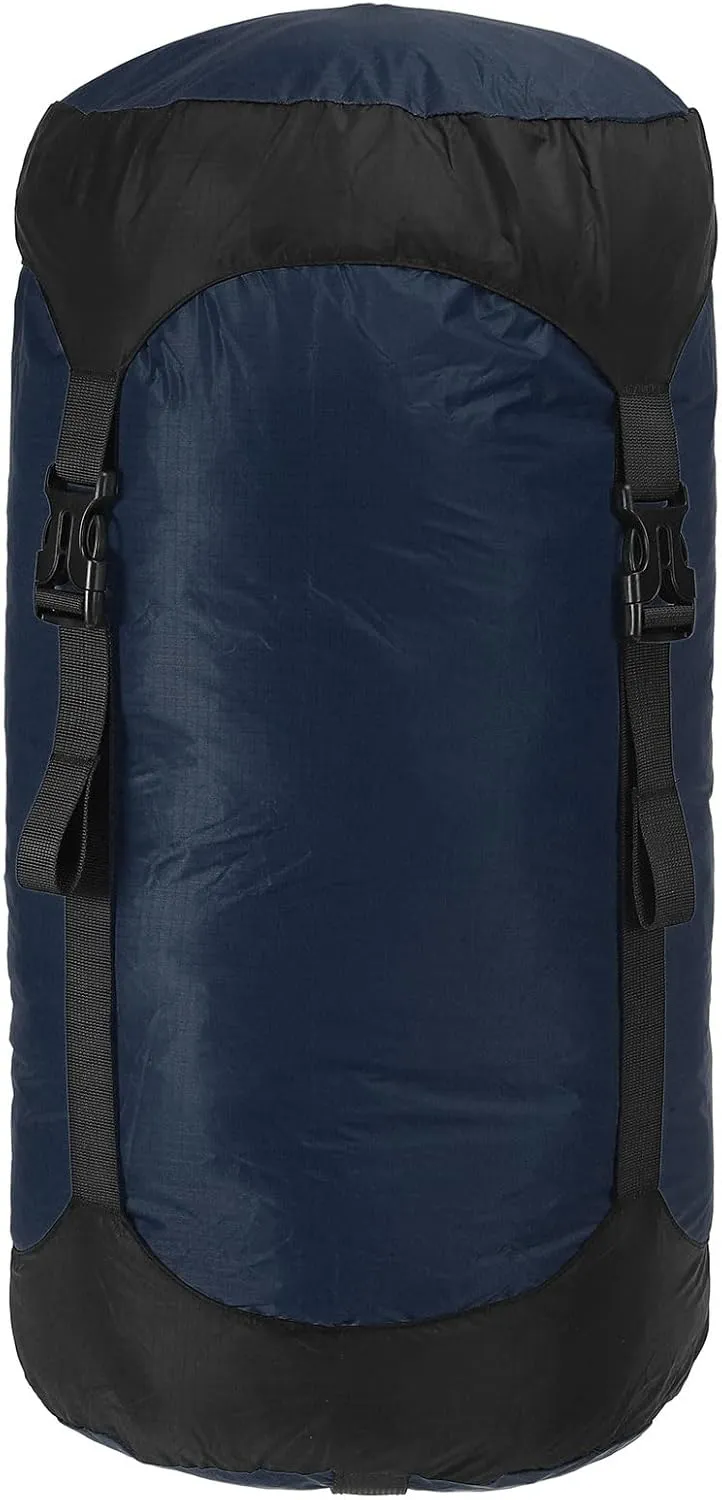 PATIKIL Compression Stuff Sack, 8L Waterproof Sleeping Bag Lightweight Compression Storage Sack for Backpacking Camping, Dark Blue