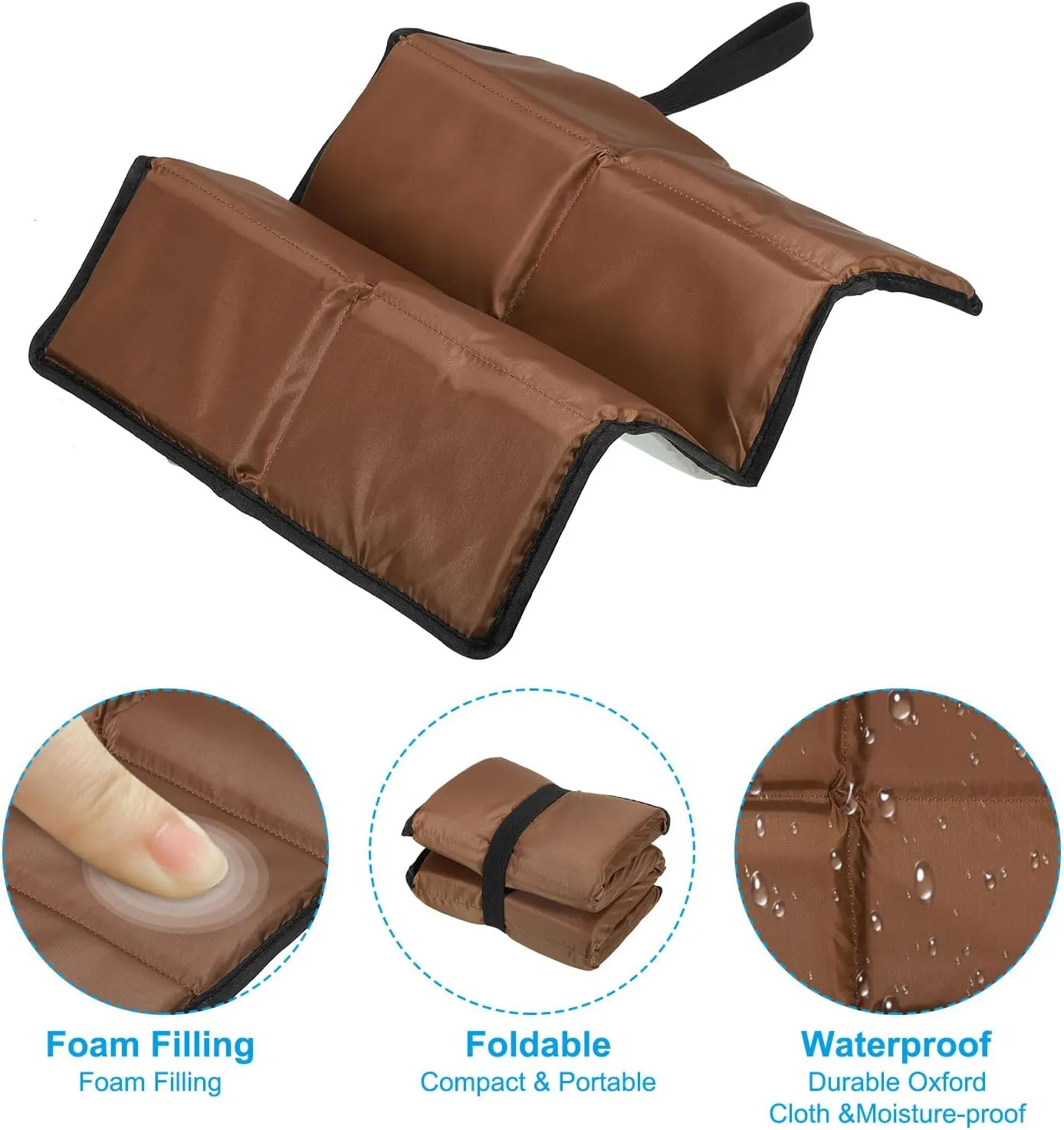 PATIKIL Foldable Hiking Seat Pad Cushion Sitting Pads Foam Mat Ultralight Waterproof for Outdoor Camping Picnic Stadium